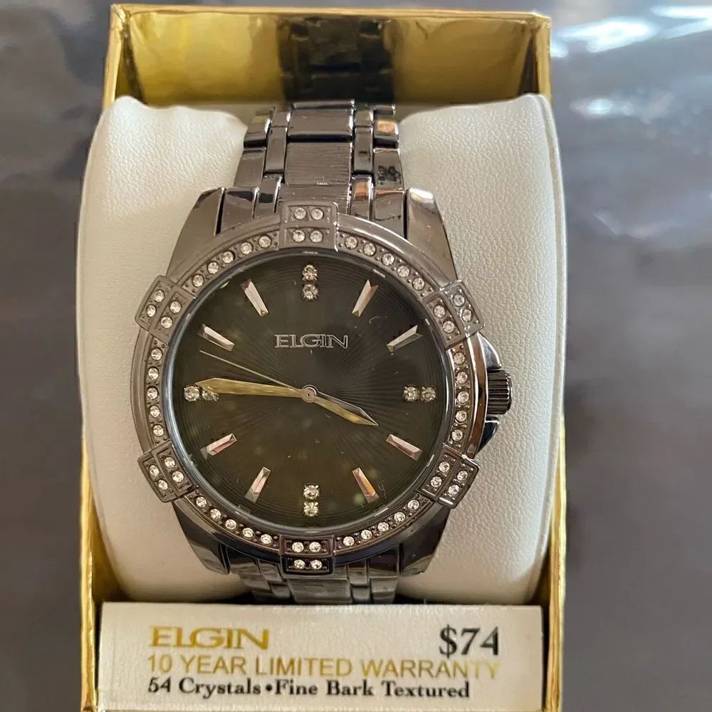 Elgin Men's Watch and Bracelet Set